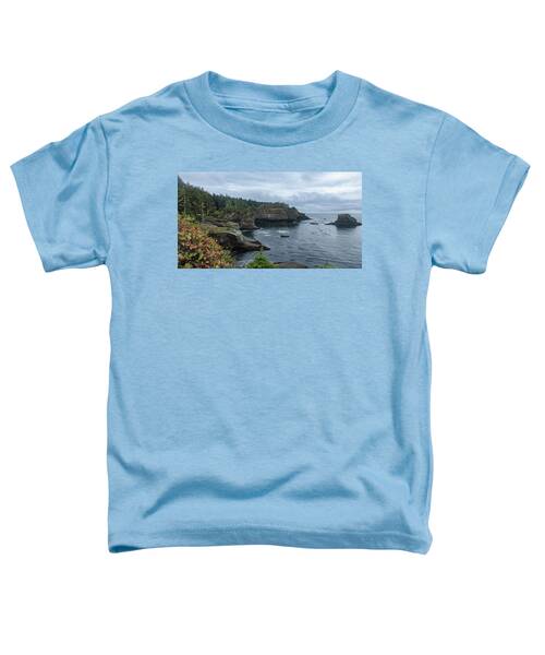 Serene Coastal Cliffs at Dawn Toddler T-Shirt
