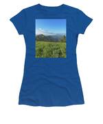 Mountain View with Wildflowers Women's T-Shirt