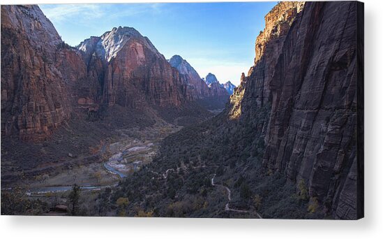 Breathtaking Valley Vista In Zion National Park Acrylic Print