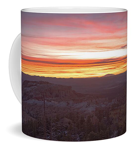 Serene Mountain Sunrise In Bryce Canyon National Park Coffee Mug