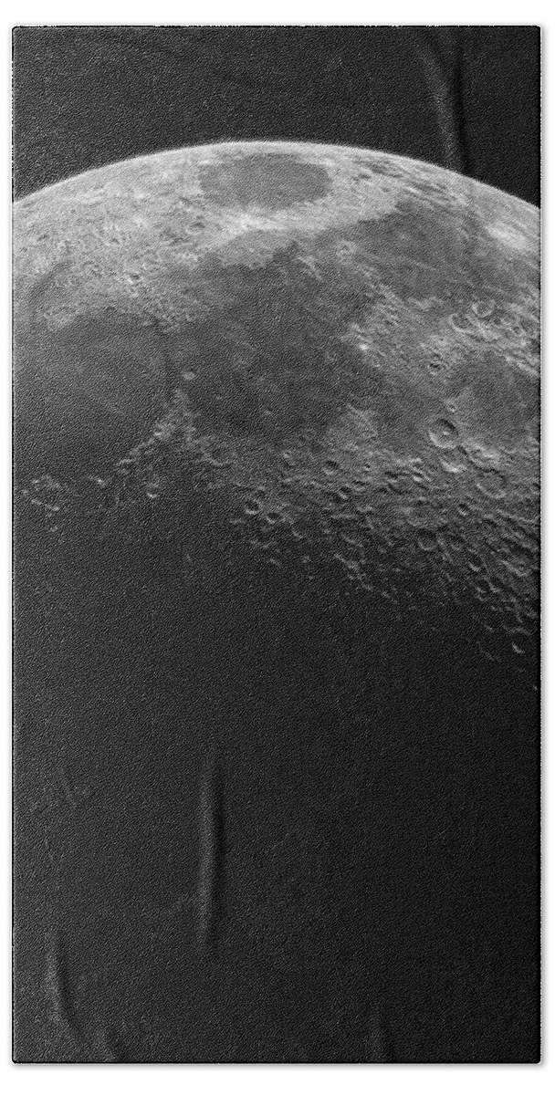Illuminated Half Of The Moon Bath Towel