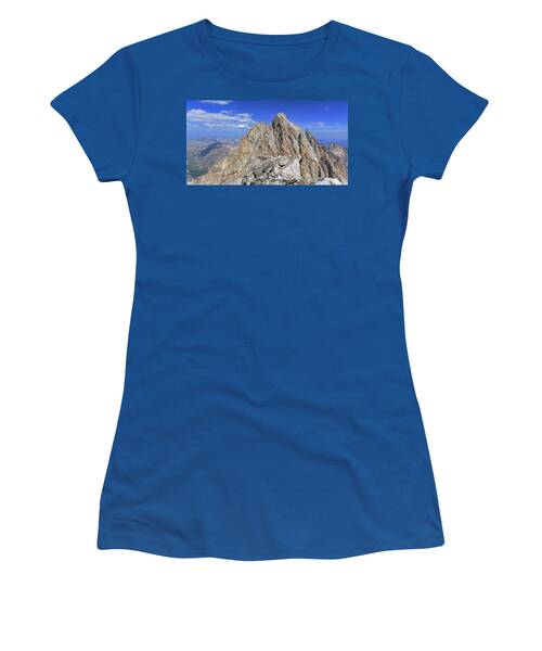 Majestic Mountain Peak Under Clear Skies Women's T-Shirt