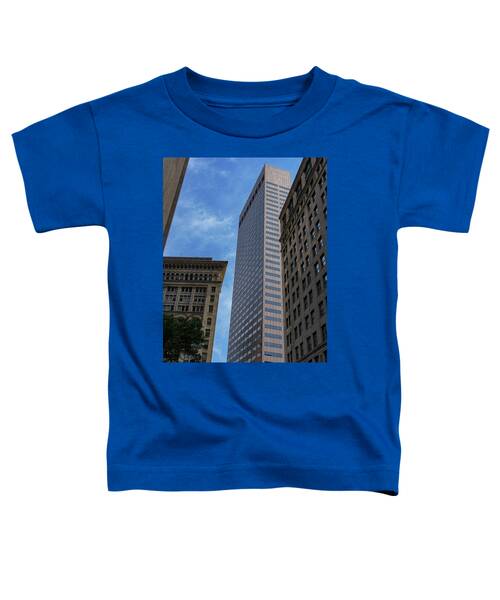 Skyscrapers Against Blue Sky Toddler T-Shirt