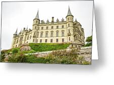 Majestic Castle On Hill Greeting Card