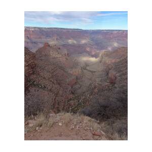 Majestic Grand Canyon Overlook Under Azure Sky by Brandon Wichmann