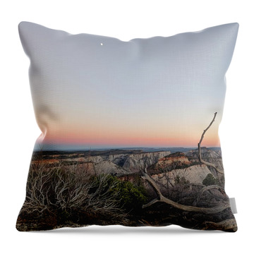 Breathtaking Canyon Sunset View Throw Pillow