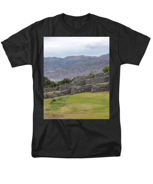 Saqsaywaman Incan Ruin In Cusco Peru Men's T-Shirt  (Regular Fit)
