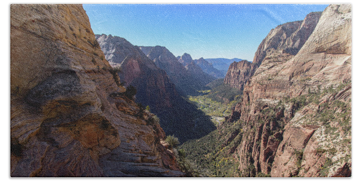 Breathtaking Zion Canyon View Hand Towel