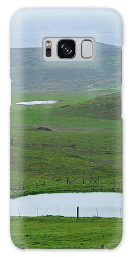 Tranquil Green Hills And Distant Sea Galaxy Case