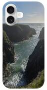 Dramatic Coastal Cliff Scene iPhone Case