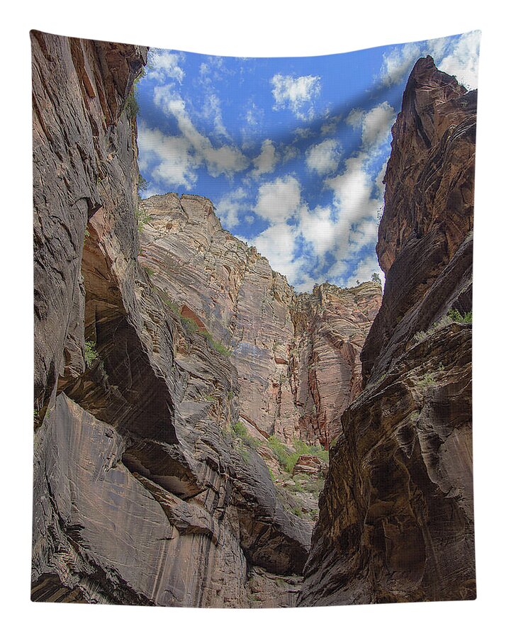 Majestic Canyon Sky View In The Narrows Tapestry
