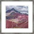 Majestic Colorful Mountain Range Framed Print