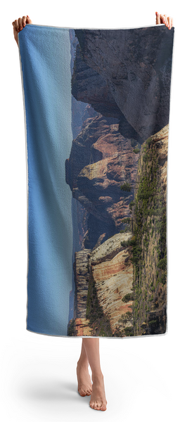 Majestic Mountain Range View Beach Towel by Brandon Wichmann