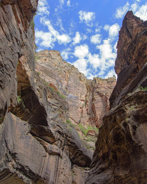Majestic Canyon Sky View In The Narrows Poster