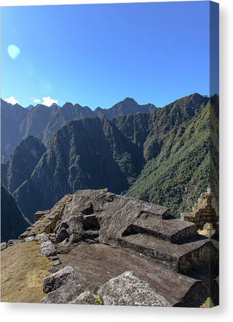 Majestic Mountain Views at Machu Picchu Canvas Art Print by Brandon Wichmann