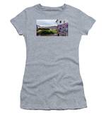 Street Scene with Colorful Mural Women's T-Shirt