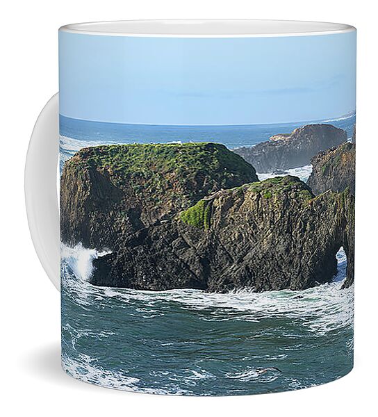Majestic Coastal Rock Formations Coffee Mug