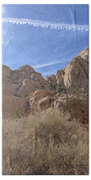 Desert Cliffs In Capitol Reef National Park Beach Towel