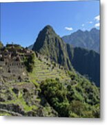 Machu Picchu In Sunlit Splendor Metal Print