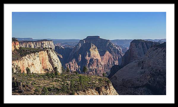 Majestic Mountain Range View Framed Print