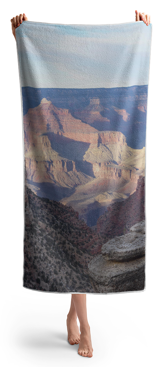 Majestic Grand Canyon Vista At Sunset Beach Towel