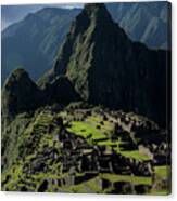 Majestic Ruins In A Mountain Valley Canvas Print