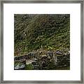 Misty Mountain Ruins Framed Print