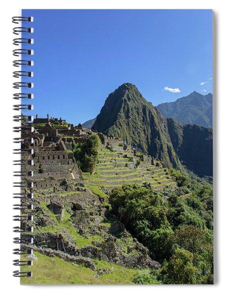 Machu Picchu In Sunlit Splendor Spiral Notebook