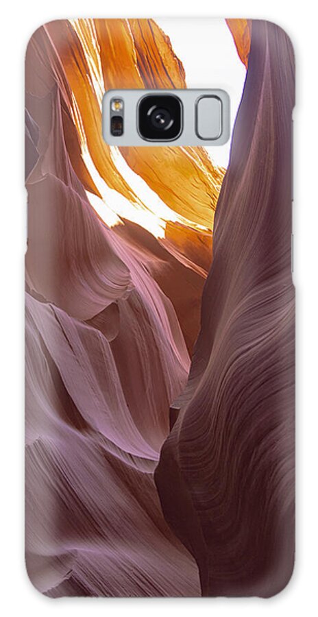 Curves Of Sunlit Antelope Canyon Walls Galaxy Case