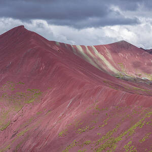 Vibrant Red Mountain Landscape by Brandon Wichmann