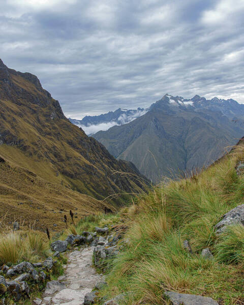 Trail Through Majestic Mountain Landscape To Dead Woman's Pass Art Print
