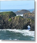 Majestic Coastal Rock Formations Metal Print