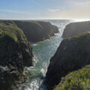 Dramatic Coastal Cliff Scene Art Print
