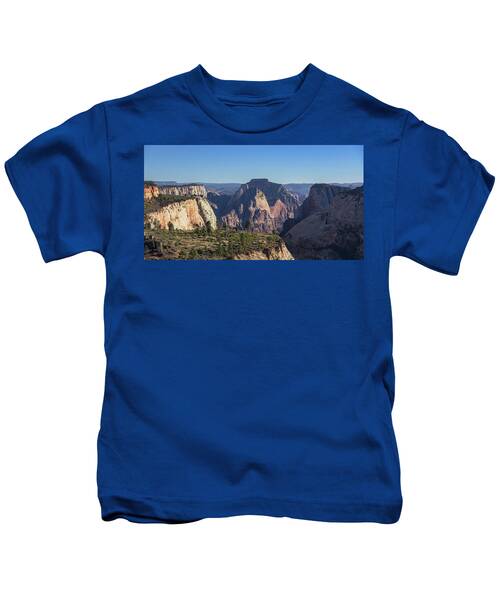 Majestic Mountain Range View Kids T-Shirt by Brandon Wichmann