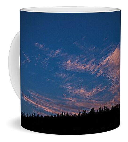 Twilight Over Forested Horizon Coffee Mug