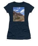 Majestic Mountain Under Clear Blue Sky Women's T-Shirt