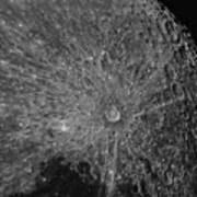 Lunar Surface Craters In Detail Poster