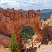 Majestic Natural Rock Arch In Bryce Canyon National Park Art Print