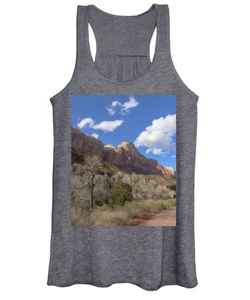 Majestic Mountain Under Clear Blue Sky Women's Tank Top