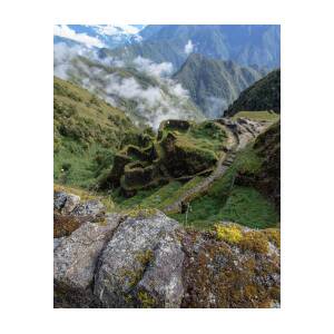Misty Mountain Pathway of the Inca Trail by Brandon Wichmann