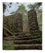Ancient Stone Passageway Fleece Blanket