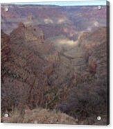Majestic Grand Canyon Overlook Under Azure Sky Acrylic Print