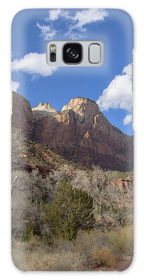 Majestic Mountain Under Clear Blue Sky Galaxy Case