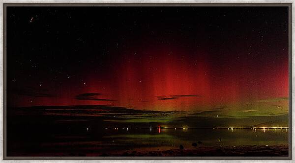 Mesmerizing Northern Lights Display Framed Print