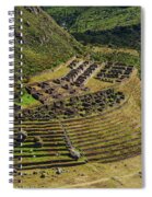 Ancient Terraces And Ruins In Andes Mountains Spiral Notebook