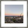 Breathtaking Canyon Sunset View Framed Print