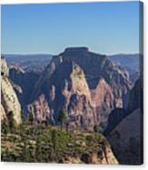 Majestic Mountain Range View Canvas Print