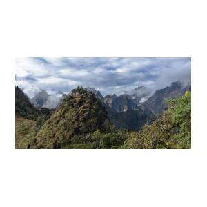 Misty Andes Mountain Range Landscape by Brandon Wichmann
