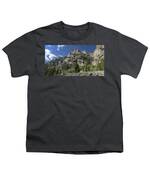 Majestic Mountain Peaks Under Blue Sky In Cascade Canyon Youth T-Shirt
