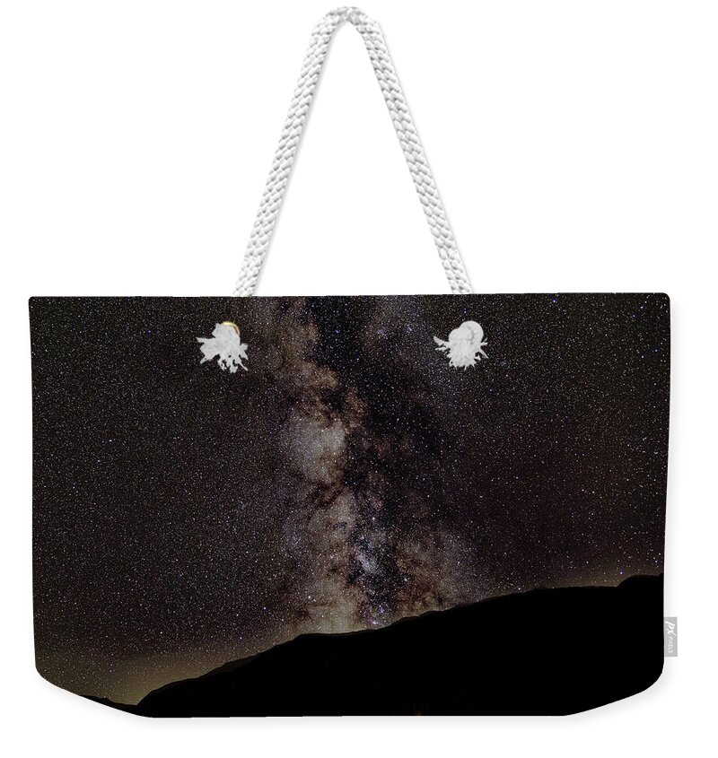Starry Night Over Mountain Landscape Weekender Tote Bag